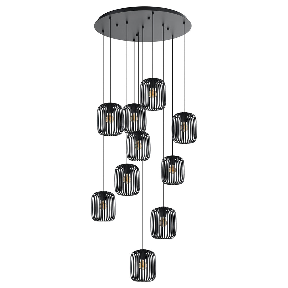 Romazzina 1 Light Pendant Black